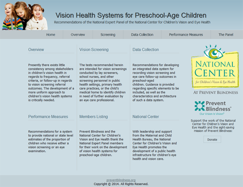 Vision Health Systems for Preschool-Age Children
