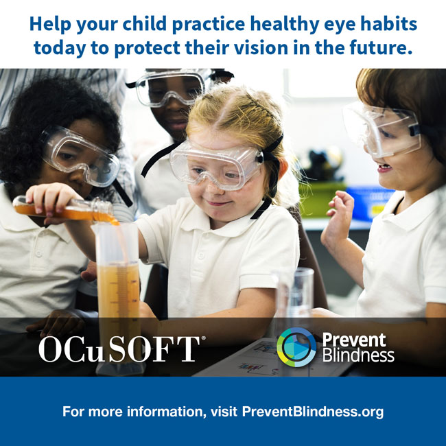 Help you child practice healthy eye habits today to protect their vision in the future.