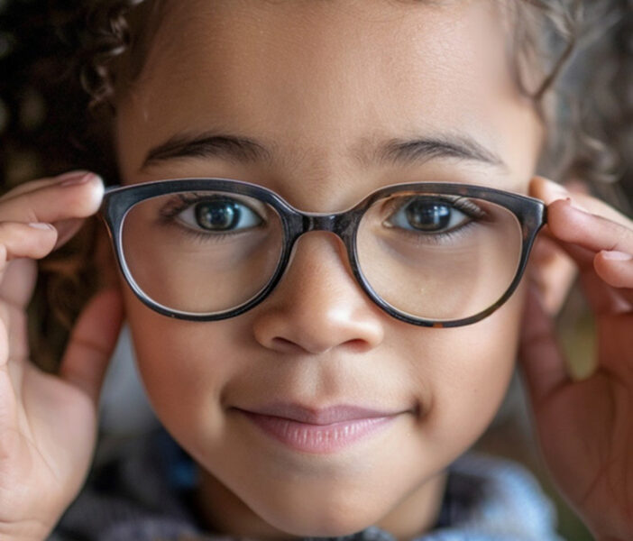 girl with glasses